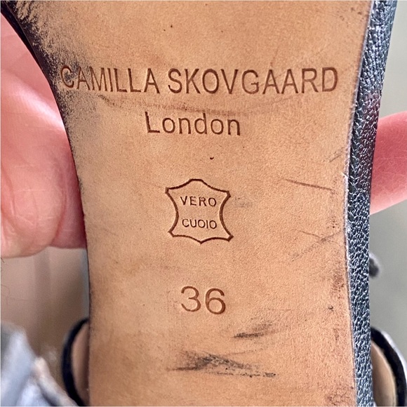 CAMILLA SKOVGAARD. Black Leather HI-Heels, size 36 - Picture 6 of 13